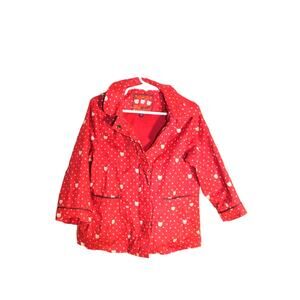 Sergeant Major Red Kitty Print Windbreaker/ Raincoat sz 3Y